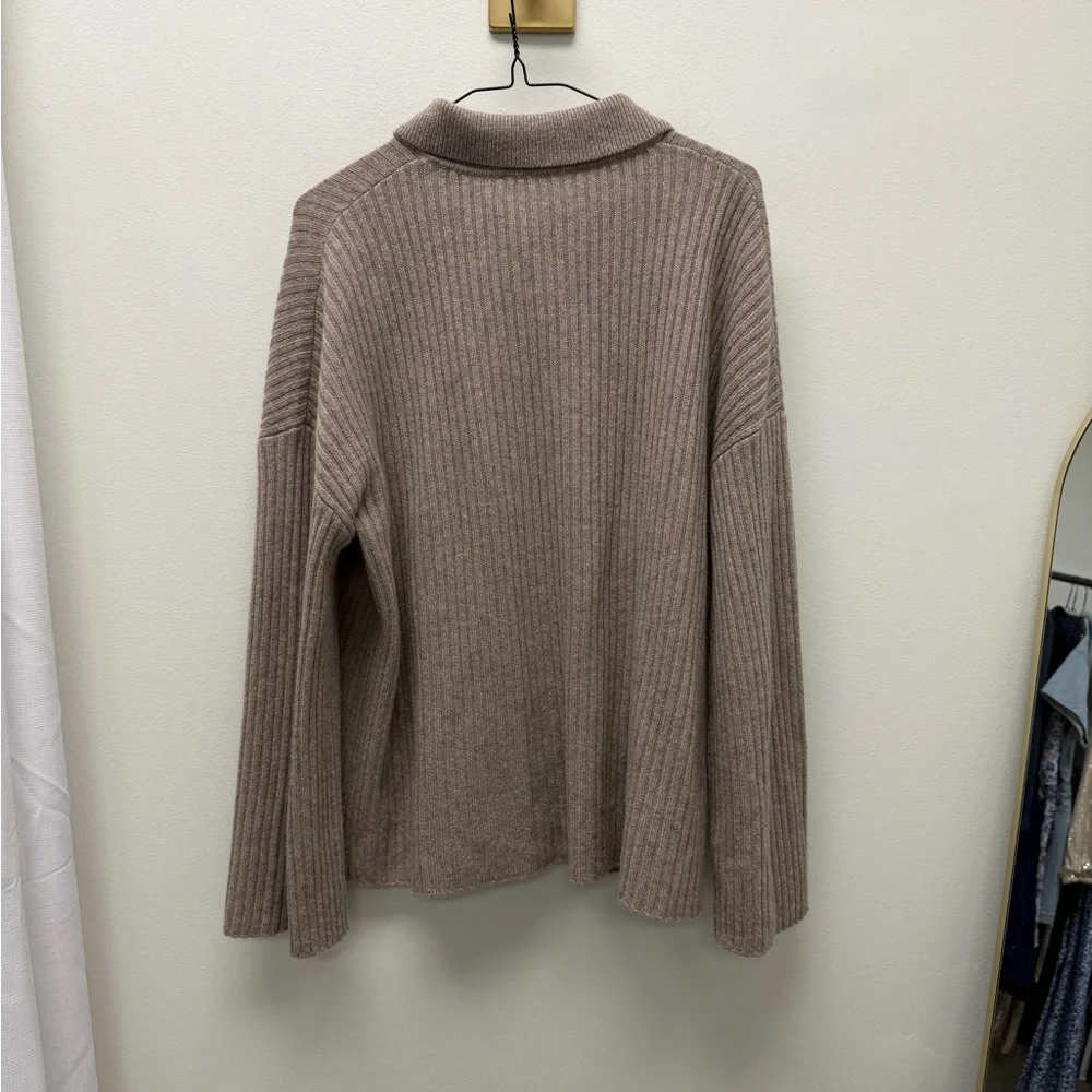 REFORMATION fantino cashmere collared cardigan. sz small - Picture 4 of 4